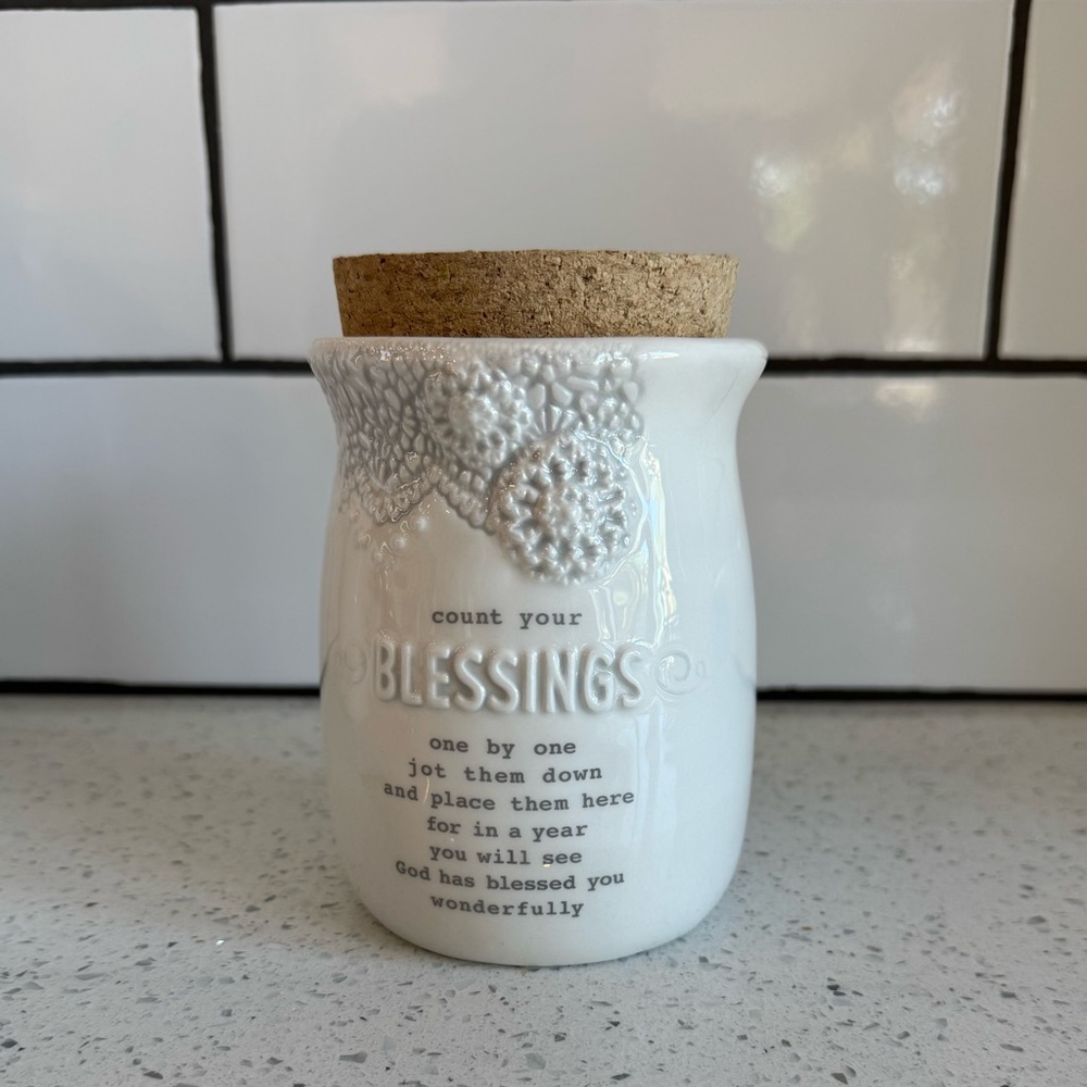 Grasslands Road Ivory Ceramic Blessing Jar